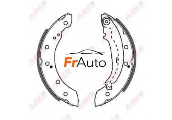 Комплект гальмівних колодок RENAULT CLIO II, LAGUNA I, LOGAN, SANDERO, SYMBOL II, THALIA